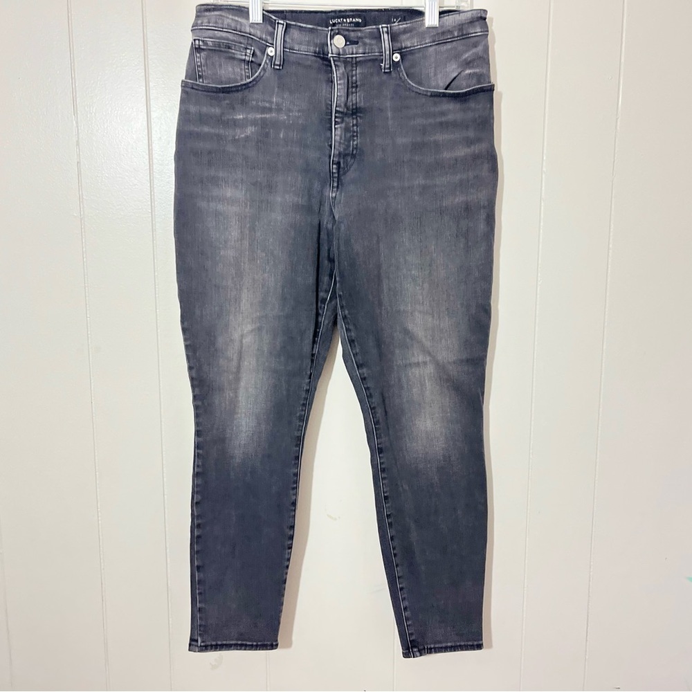 Lucky Brand Jeans Women's Skinny Bridgette High Rise Black Size 14/32